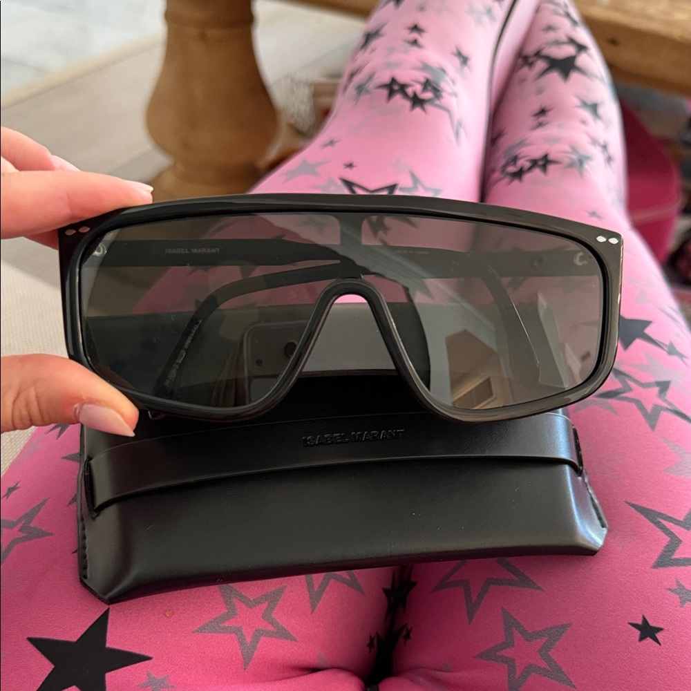 Isabel Marant Black Oversized Sunglasses
